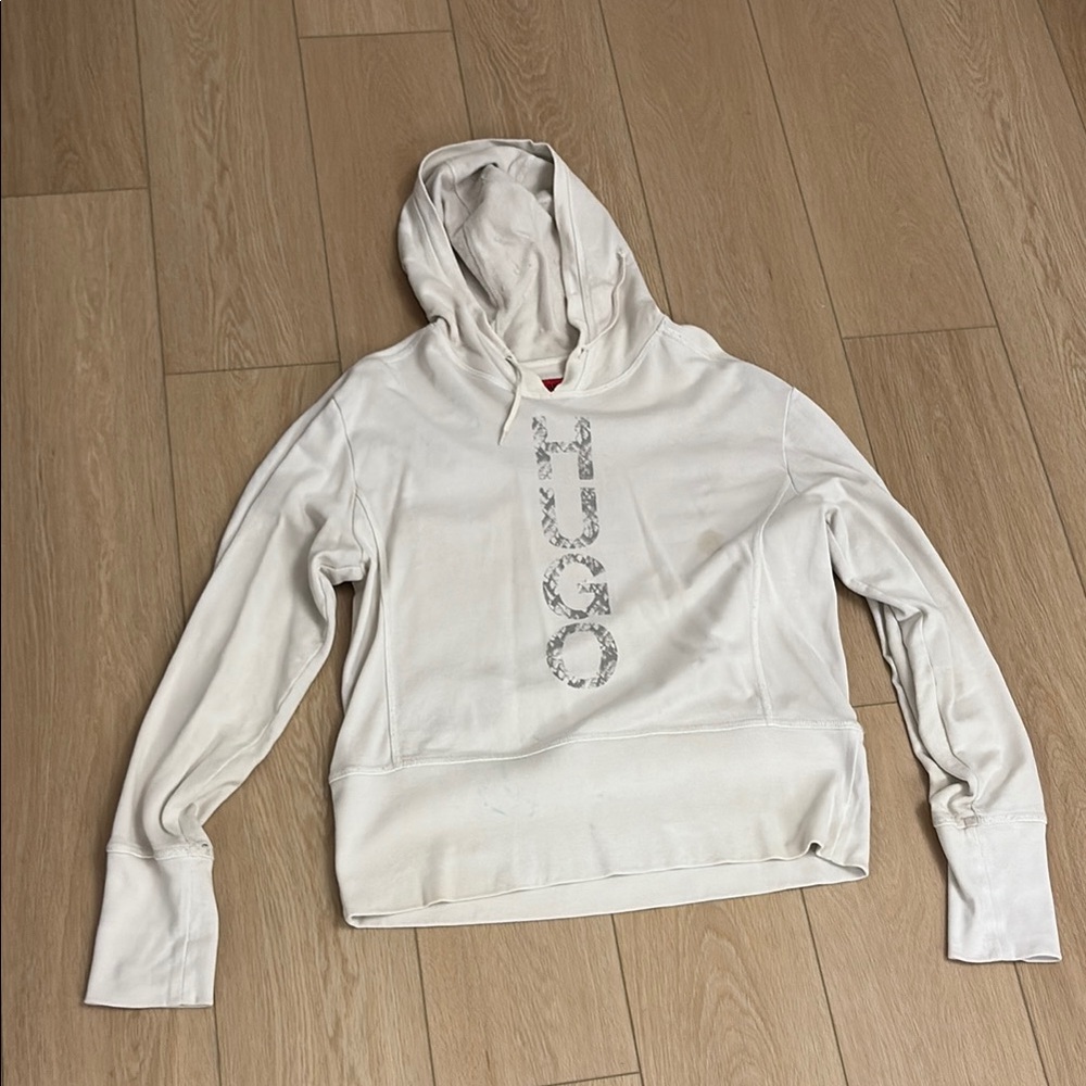 Hugo White Hoodie